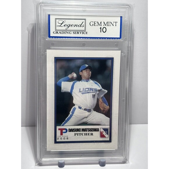 Daisuke Matsuzaka Graded Gem Mint 10 Seibu Lions Serial #d Boston Red Sox 2006 - Picture 1 of 3